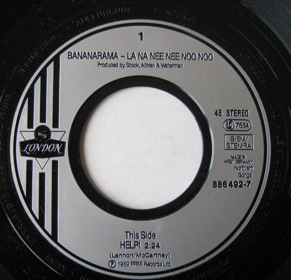 Bananarama / Lananeeneenoonoo : Help! (7", Single)