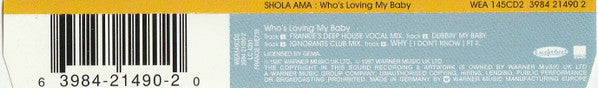 Shola Ama : Who's Loving My Baby (CD, Single, CD2)
