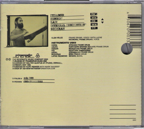 Glen Velez : Internal Combustion (CD, Album, RE)