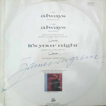 James Ingram : Always (12")