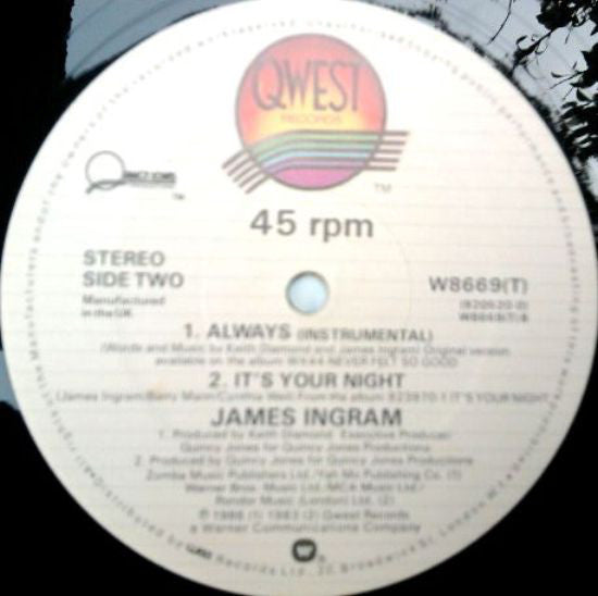James Ingram : Always (12")