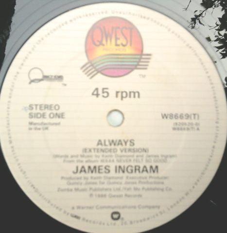 James Ingram : Always (12")
