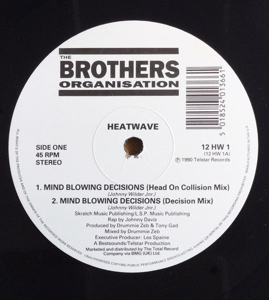 Heatwave : Mind Blowing Decisions (12")