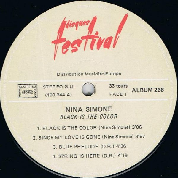 Nina Simone : Black Is The Color (2xLP, Comp, RE)