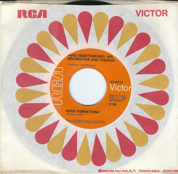 Hugo Montenegro, His Orchestra And Chorus : Good Vibrations / Tony's Theme (7", Single, Hol)