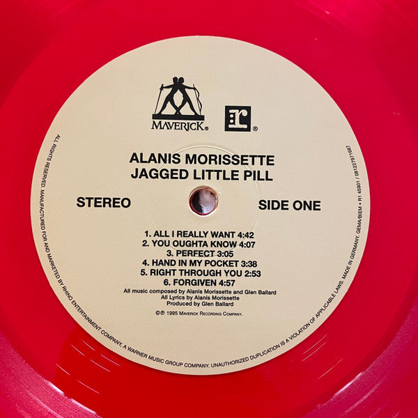 Alanis Morissette : Jagged Little Pill (LP, Album, Ltd, RE, Red)