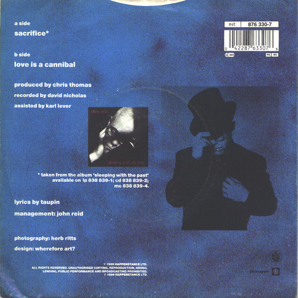 Elton John : Sacrifice (7", Mou)
