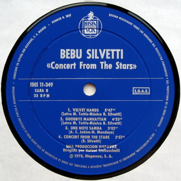 Silvetti* : Concert From The Stars (LP, Album, Gat)
