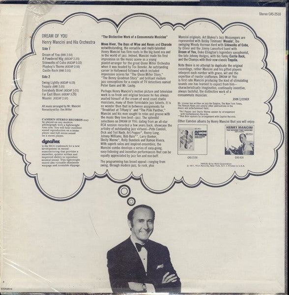 Henry Mancini And His Orchestra : Dream Of You (LP, Album)