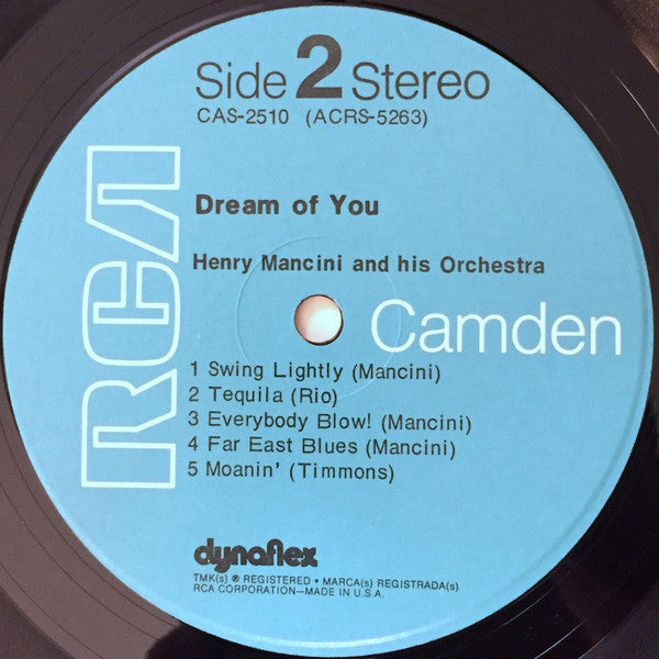 Henry Mancini And His Orchestra : Dream Of You (LP, Album)