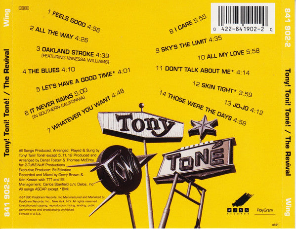 Tony! Toni! Toné! : The Revival (CD, Album)