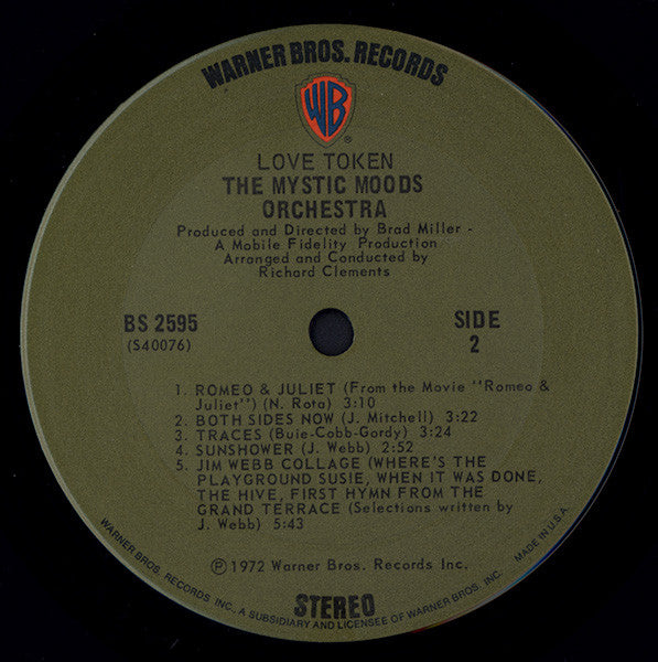 The Mystic Moods Orchestra : Love Token (LP, Album)