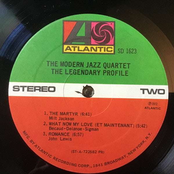 The Modern Jazz Quartet : The Legendary Profile (LP, Album, PR )