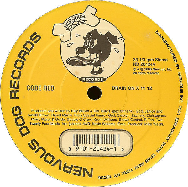 Code Red (4) : Brain On X (12")