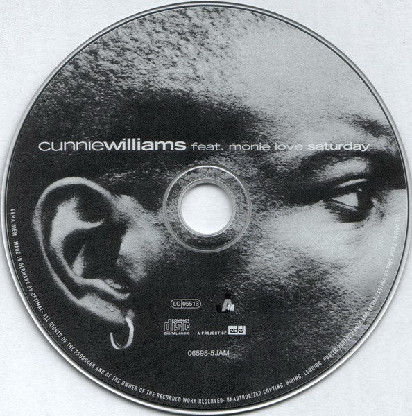 Cunnie Williams Feat. Monie Love : Saturday (CD, Maxi)