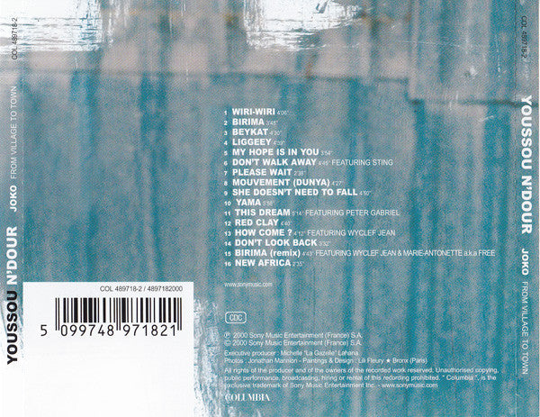 Youssou N'Dour : Joko (From Village To Town) (CD, Album)