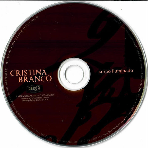 Cristina Branco : Corpo Iluminado (CD, Album)