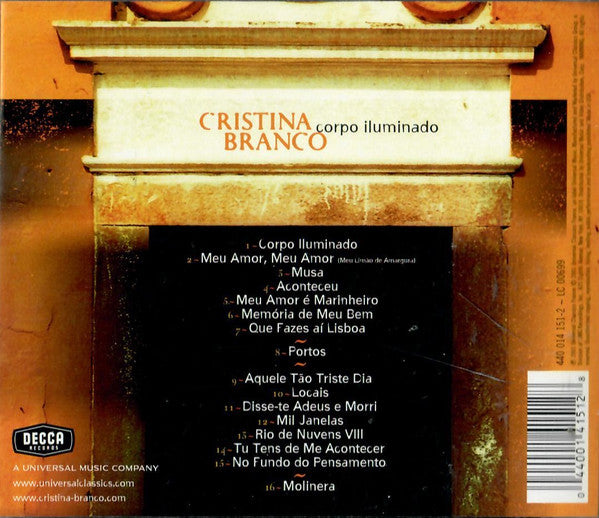Cristina Branco : Corpo Iluminado (CD, Album)