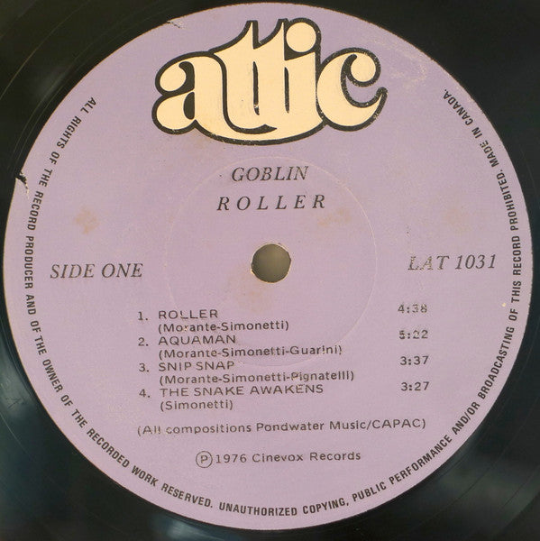 Goblin : Roller (LP, Album)