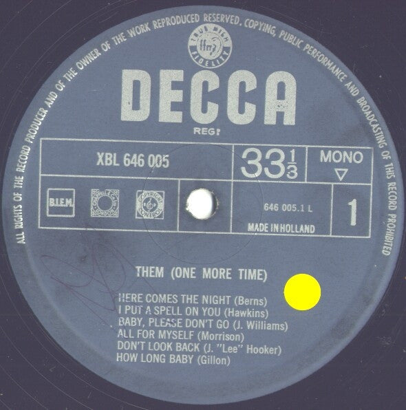Them (3) : Them (One More Time) (LP, Comp, Mono, Fli)