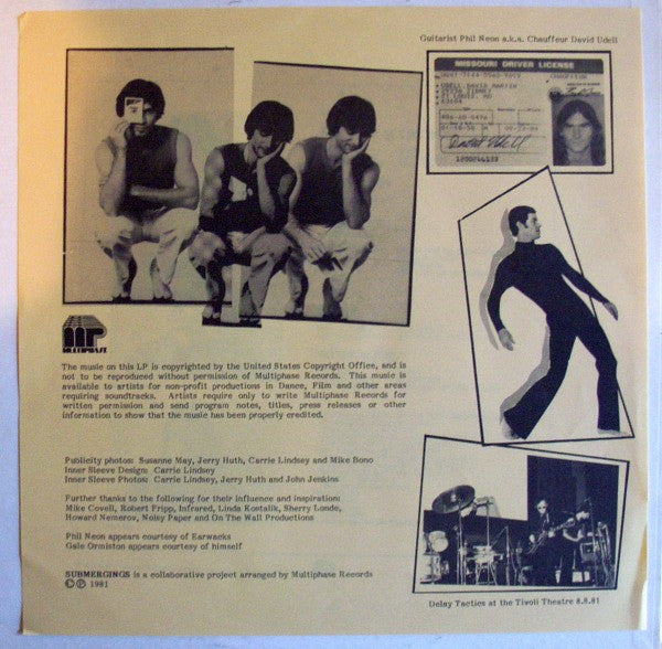 Carl Weingarten / Gale Ormiston / David Udell : Submergings (LP)