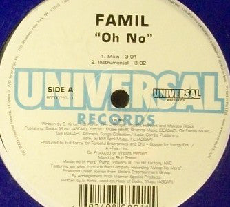 Famil : Oh No (12", Single)