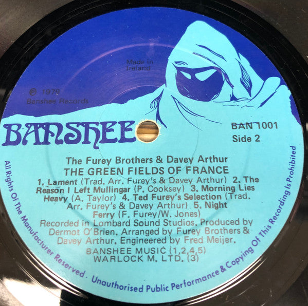 The Furey Brothers & Davey Arthur* : The Green Fields Of France (LP, Album)