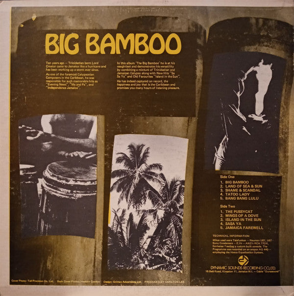 Lord Creator : Big Bamboo (LP, Album)