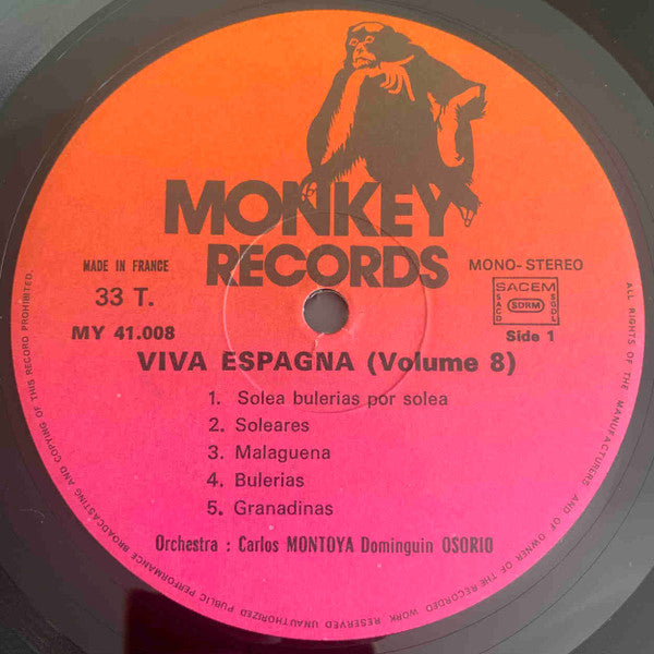 Dominguin Osorio, Carlos Montoya : Viva Espagna Vol. 8 (2xLP, Comp)