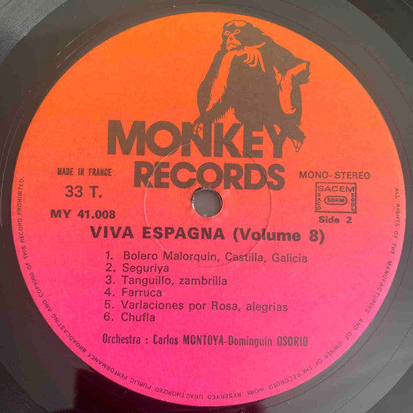 Dominguin Osorio, Carlos Montoya : Viva Espagna Vol. 8 (2xLP, Comp)