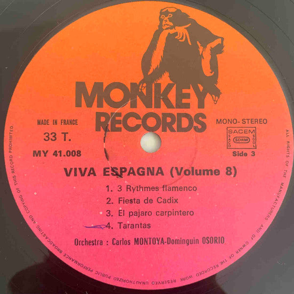 Dominguin Osorio, Carlos Montoya : Viva Espagna Vol. 8 (2xLP, Comp)