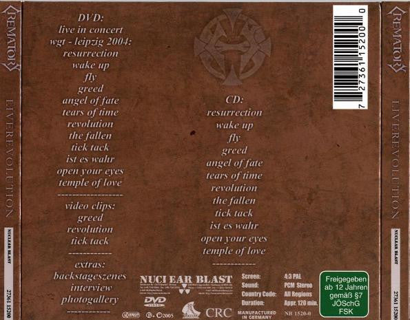 Crematory : Liverevolution (DVD-V + CD + Dig)