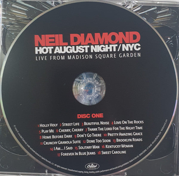 Neil Diamond : Hot August Night / NYC: Live From Madison Square Garden (2xCD, Album)
