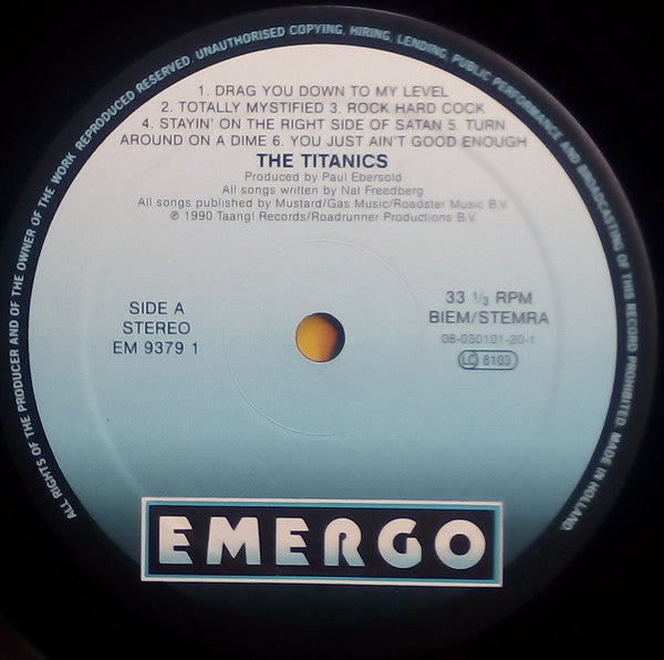 The Titanics : The Titanics (LP, Album)