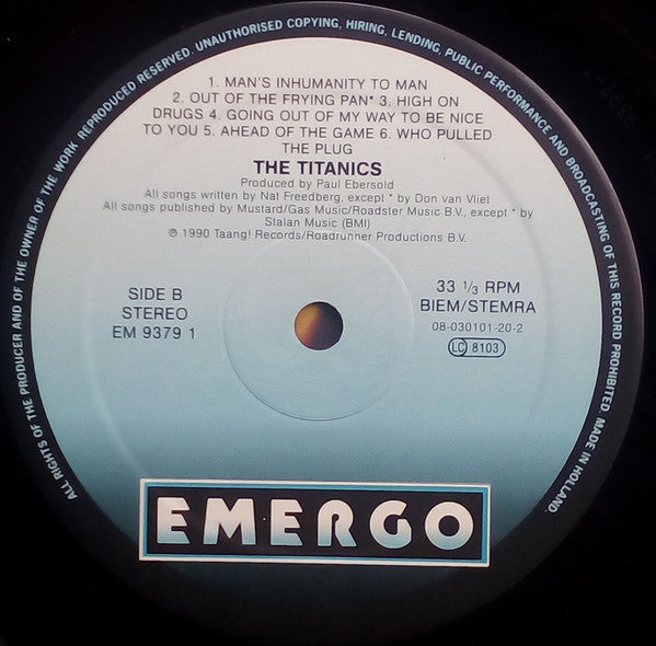 The Titanics : The Titanics (LP, Album)
