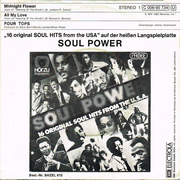 Four Tops : Midnight Flower / All My Love (7", Single)