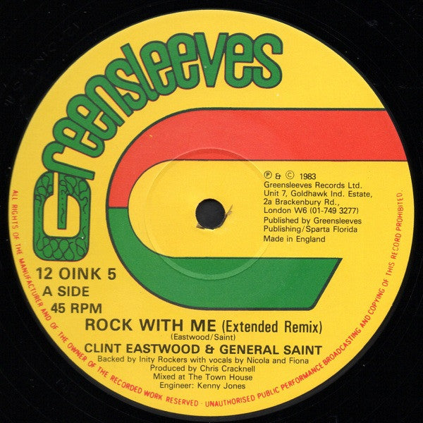 Clint Eastwood And General Saint : Rock With Me / True Vegetarian (12")