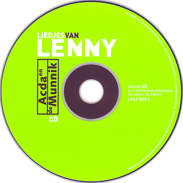 Acda en de Munnik : Liedjes Van Lenny (Limited Edition) (CD, Album + DVD, Ltd)