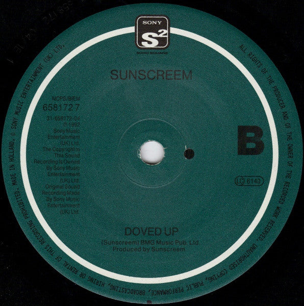 Sunscreem : Love U More (7", Single)