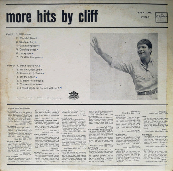Cliff Richard & The Shadows : More Hits  By Cliff (LP, Comp)