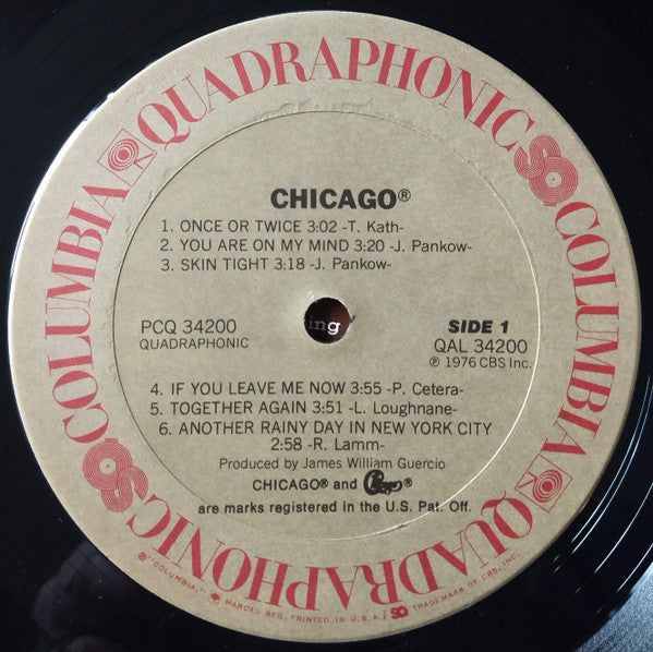 Chicago (2) : Chicago X (LP, Album, Quad, SQ)