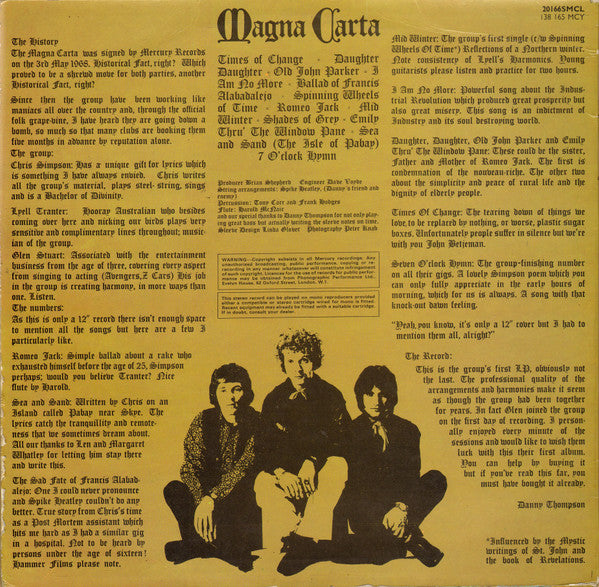 Magna Carta : Magna Carta (LP, Album)