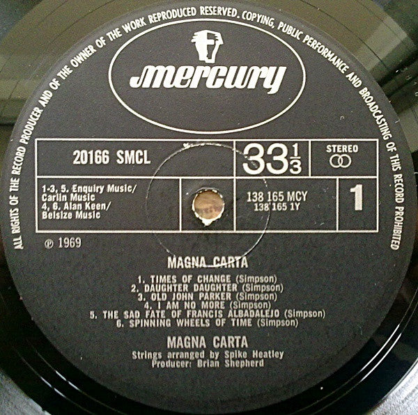 Magna Carta : Magna Carta (LP, Album)