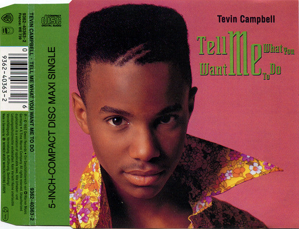 Tevin Campbell : Tell Me What You Want Me To Do (CD, Maxi)