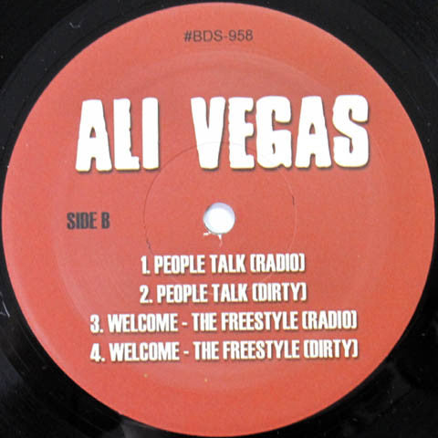 Ali Vegas : The Apology (12", Maxi)