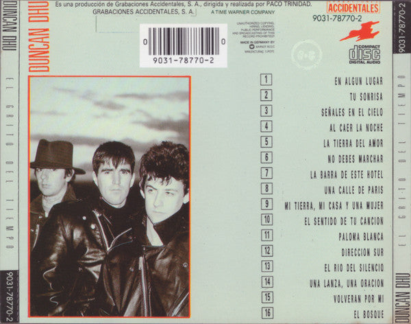 Duncan Dhu : El Grito Del Tiempo (CD, Album, RE)