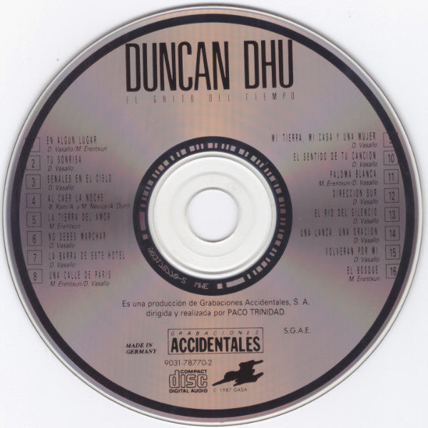 Duncan Dhu : El Grito Del Tiempo (CD, Album, RE)