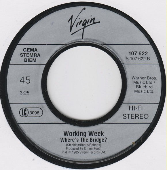 Working Week : I Thought I'd Never See You Again (7", Single)