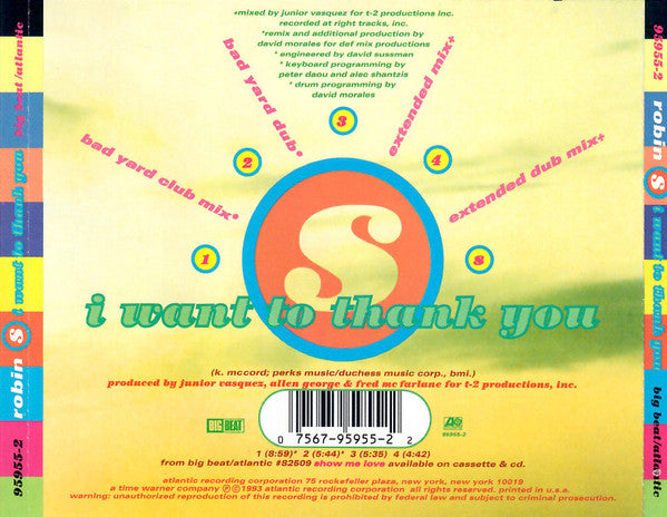 Robin S. : I Want To Thank You (CD, Maxi)