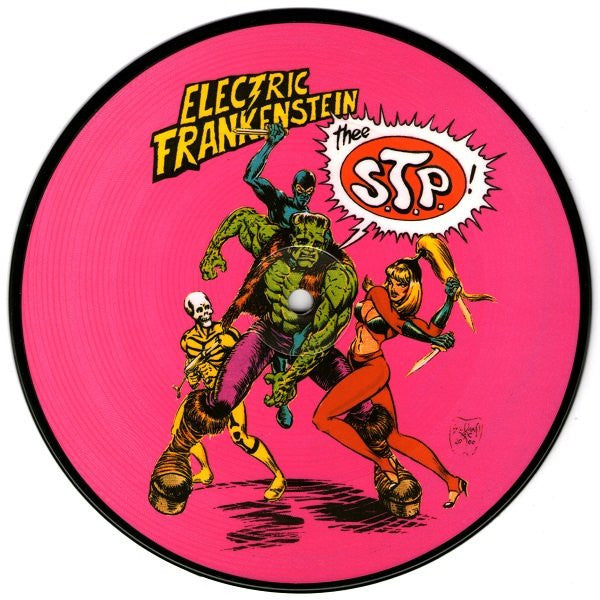 Electric Frankenstein / Thee S.T.P. : Porno Girl / Chrome-Plated Heart (7", Single, Pic)